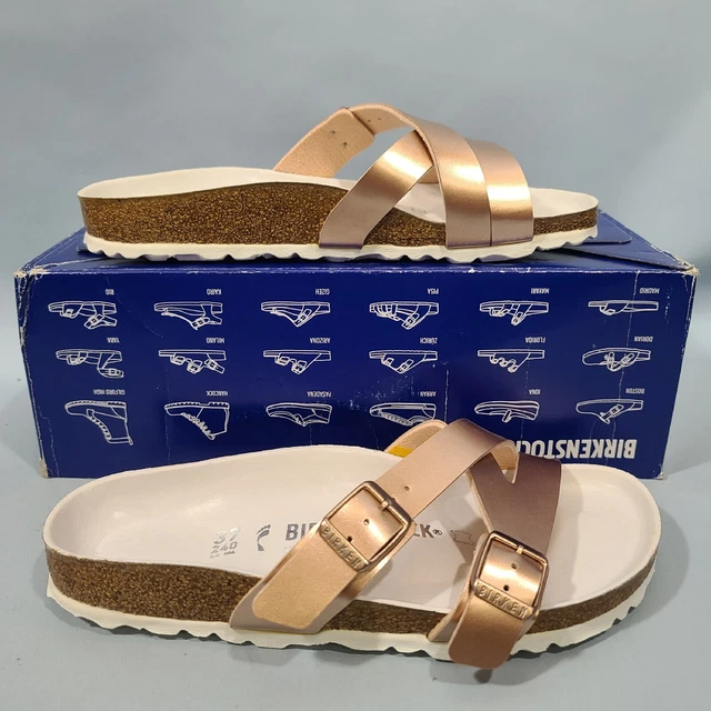Birkenstock yao hotsell metallic copper