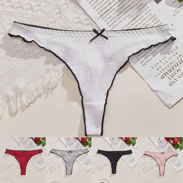 Slip En Satin Femme Avec Noeud - Neuf Avec étiquettes, Noir, Confortable