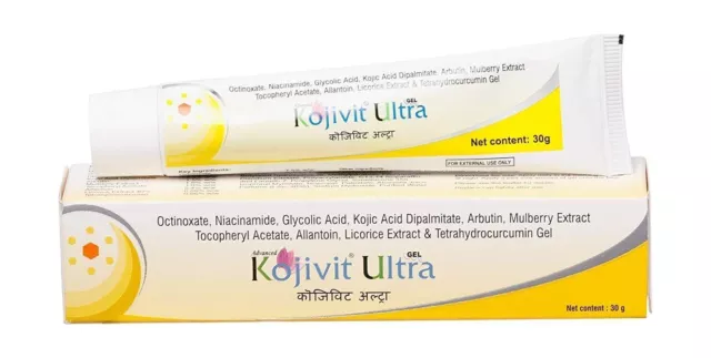Kojivit Ultra Gel Avec Acide Glycolique, Acide Kojique, Arbutine 30g...