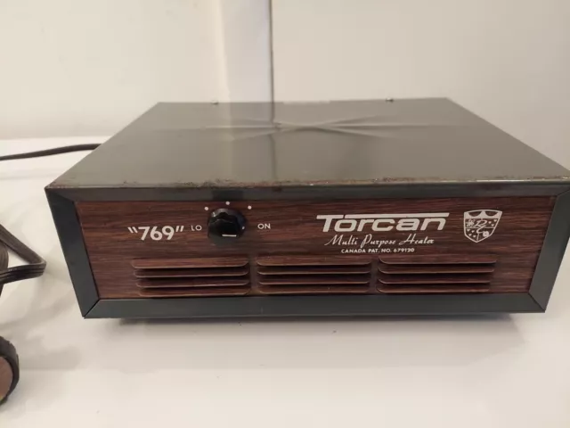 Torcan 769 Electric Heater and Fan Vtg working 1034-1, 6.9 amps made in Canada