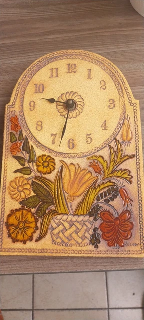 Horloge Murale Céciliam – Vallauris – Peinte à La Main – Analogique – Belle