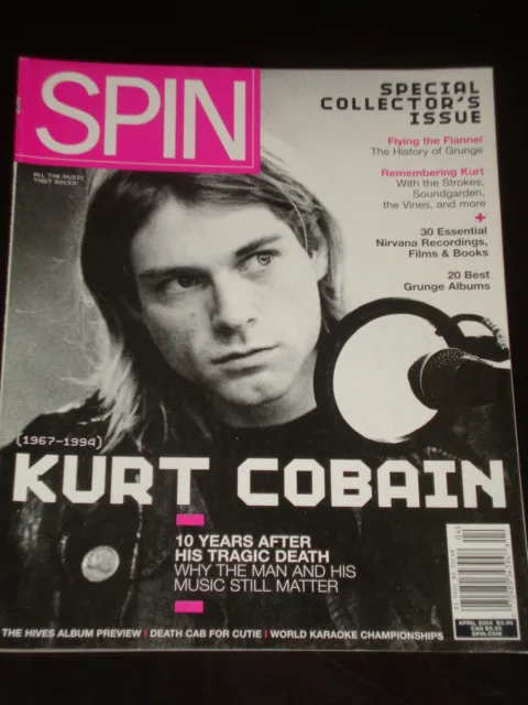 SPIN magazine 2004 Kurt Cobain Nirvana Death Cab For Cutie The Hives grunge RARE