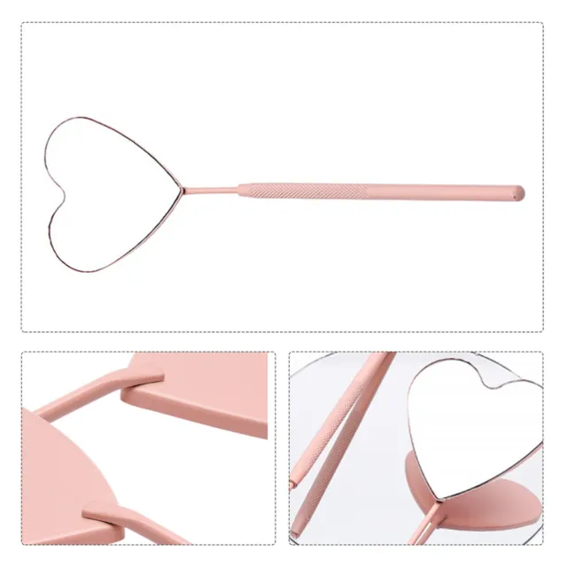 Make Up Magnifier Heart Shaped Mirror Eyelash Extension Mirrors