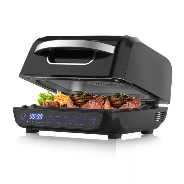 TopStrong 8 in 1 Multifunktionale Heißluftfritteuse  6L Elektrischer Grill 1700W