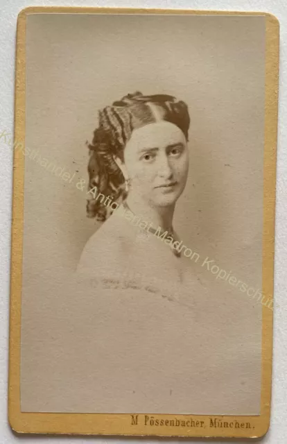 orig. CDV Foto Adel um 1870 München Lotte Fugger