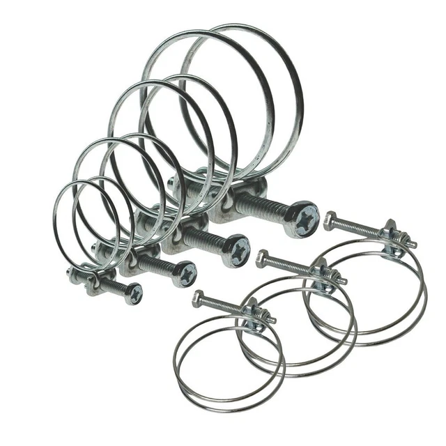 Confezione Da 2 Morsetti Per Tubi In Acciaio Inox 304 Regolabili 27 51 Mm Per Tubi Gas Domestico Rubinetti Ecc 79290277