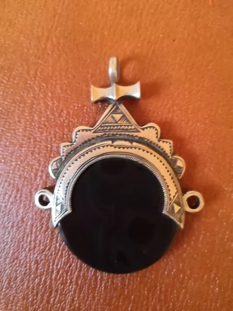 Bijou Ethnique Touareg Niger Pendentif argent et cornaline Annees 1920/1930