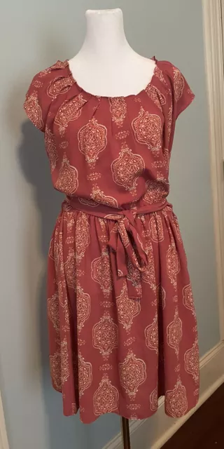 Lauren Conrad Pleated Dress Size Medium