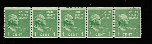 US Scott 839 Plate # Strip Of 5, Mint Never Hinged W/ Joint Line Pair