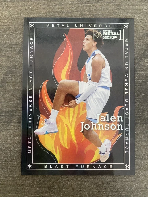 2021 UD Skybox Metal Universe Champions Jalen Johnson Blast Furnace BF-21