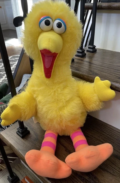 Vintage Talking Big Bird 1986 Sesame Street Pull-String 22" Playskool Wtch Video