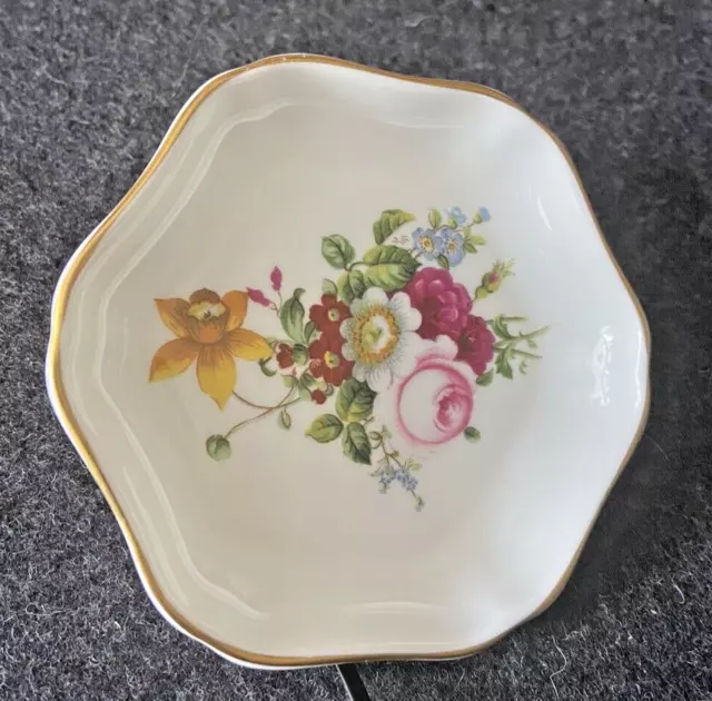 Vintage Coalport Bone China Ludlow Trinket Dish/Butter Dish Plate Cottagecore