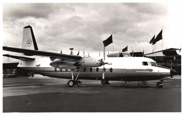 Vintage Postcard The Fokker F27 Airplane Friendship is a Turboprop Airliner