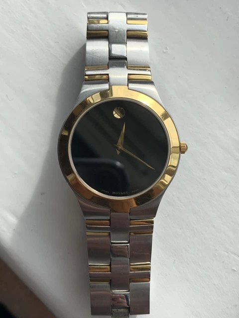 Orologio da uomo Movado Museum Fiero 81 G2 1899 bicolore oro e acciaio FWO 3