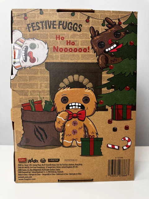 CHRISTMAS FUGGLER 'FESTIVE Hugs' Gingerbread Man Soft Plush Toy - New ...
