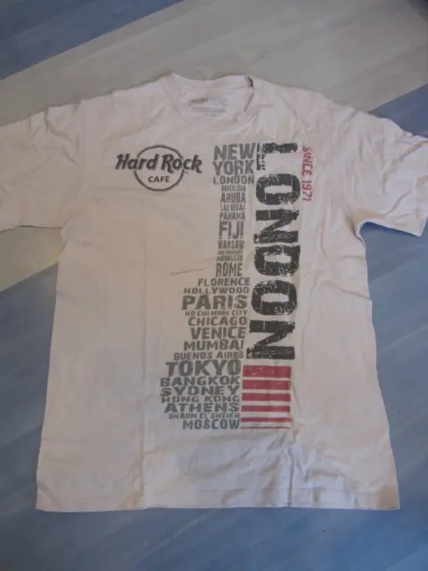 T-Shirt Hard Rock Cafe LONDON Gr. L/XL grau mit Gitarrenprint