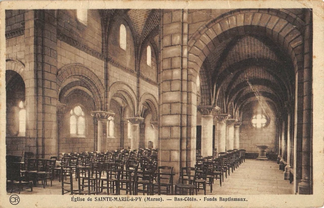 Cpa 51 Eglise De Sainte Marie A Py