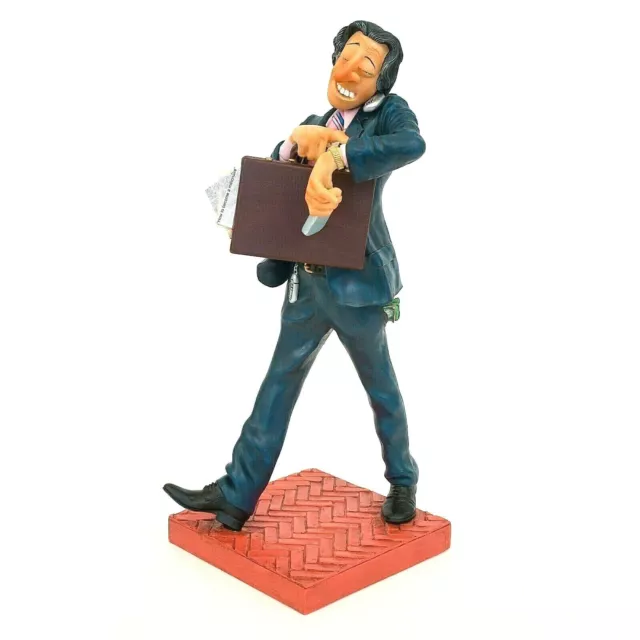 Statuina uomo d'affari Caricatura figura Businessman di Guillermo Forchino 43 cm