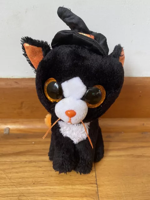 Ty Beanie Boos WITCHIE the Halloween Black Cat 6" Plush Stuffed Animal