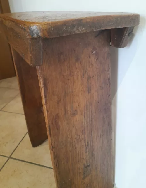 Sgabello Panchetto in legno vintage - h 67 cm