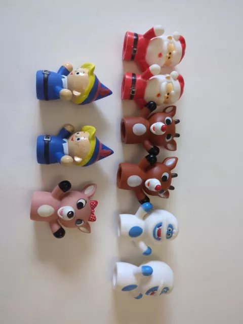 Rudolph The Red-Nosed Reindeer Finger Puppets- Lot Of 11