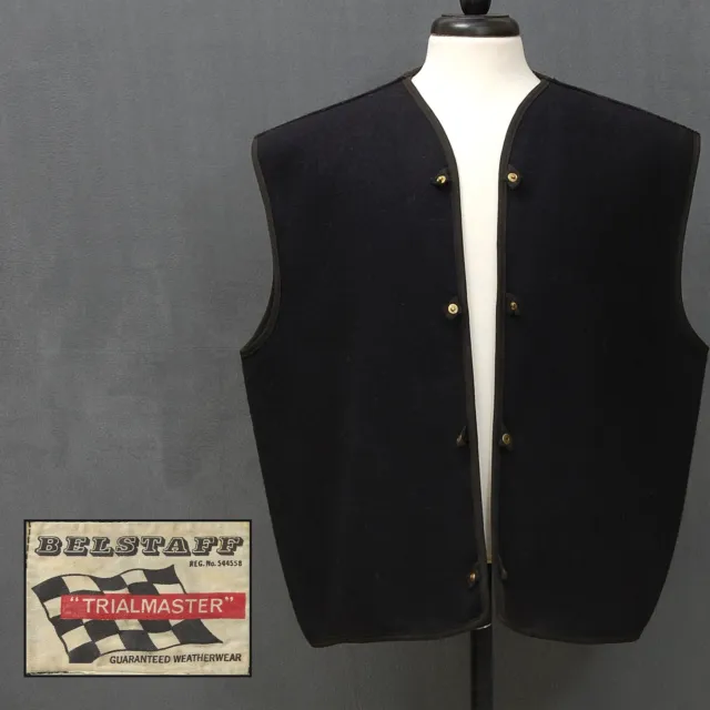 Rare Vintage 50's BELSTAFF TRIALMASTER Wool Cotton Snap Jacket Liner 42 England