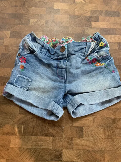 6 x Girls 5-6 Years NEXT Zara T Shirt Top Summer Denim Shorts Bundle