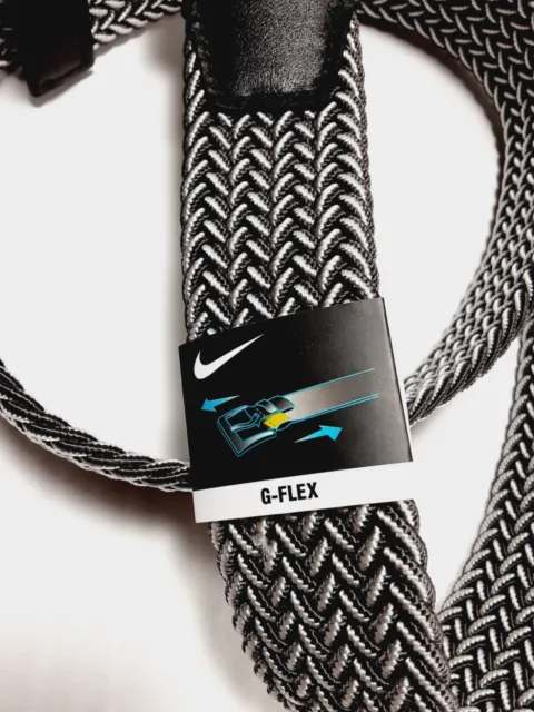 Nike Men's Standard G-Flex Golf Stretch Woven Belt White - Choose Size!