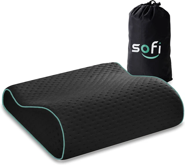 Oreiller de Voyage Sofi en Forme Vague - Mousse à Noire