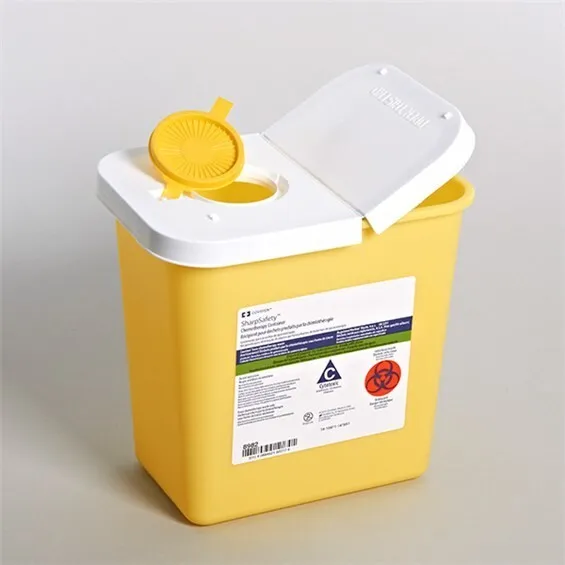 20 PACK -  2 GALLONS Covidien SharpSafety Chemotherapy Container REF 8982