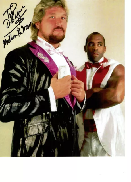 Wrestler WWF The Million Dollar Man Ted DiBiase  autographed 8x10 color  photo
