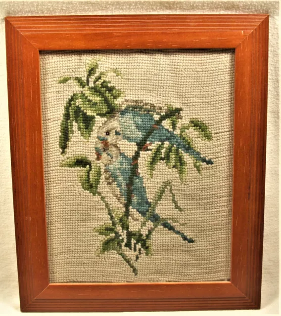 "Perico de pájaros con aguja de colección de los años 60 arte popular 8"" x 10"" ¡L@@K!