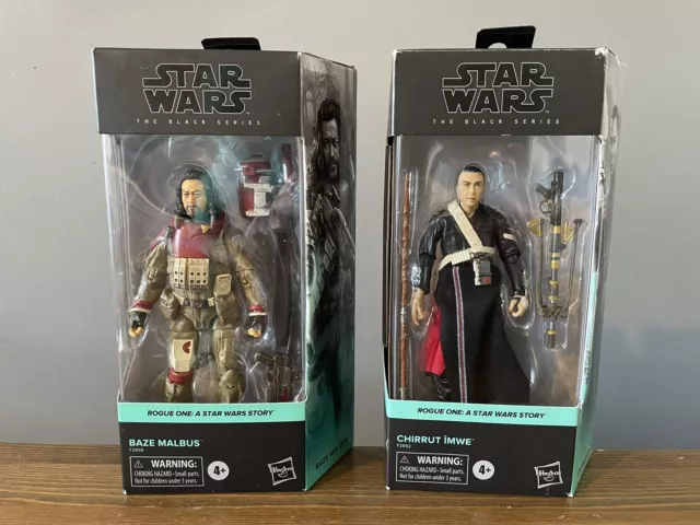 Figuras de acción de 6" Star Wars Black Series Rogue One Baze Malbus & Chirrut Imwe