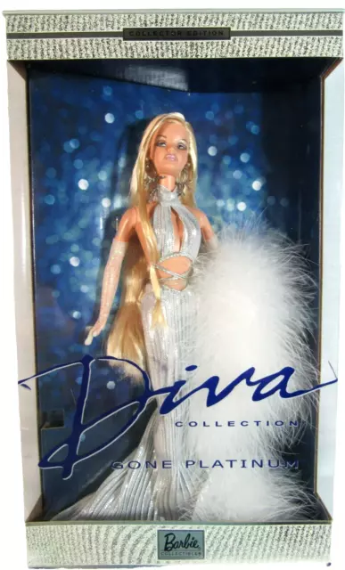 Mattel 2001 Barbie "Gone Platinum" Diva Collector Edition Doll #52739 - Nrfb