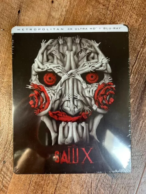 SAW X 10 w. Steelbook (4K UHD + Blu-ray, EU Import, Region Free) *NEW/SEALED*