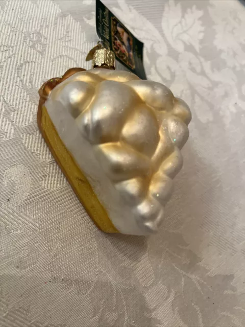 Old World Christmas Lemon Meringue Pie ornament Retired