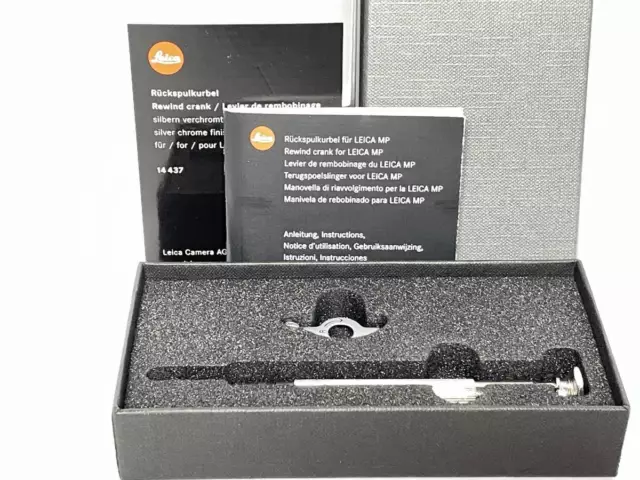 Leica Black Paint Rewind Crank for MP 14438 with box from Japan