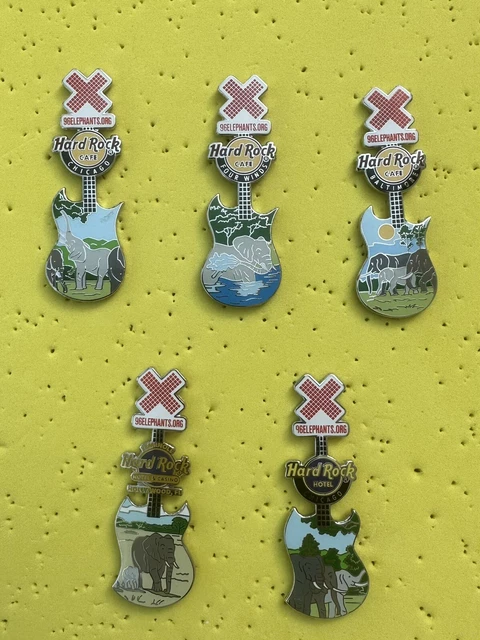 Hard Rock Cafe Lot 5 Elephant Pins #2 ~ Chicago ~ Baltimore ~ Four Winds & More Hard Rock Cafe Lot 5 Elephant Pins #2 ~ Chicago ~ Baltimore ~ Four Winds & More