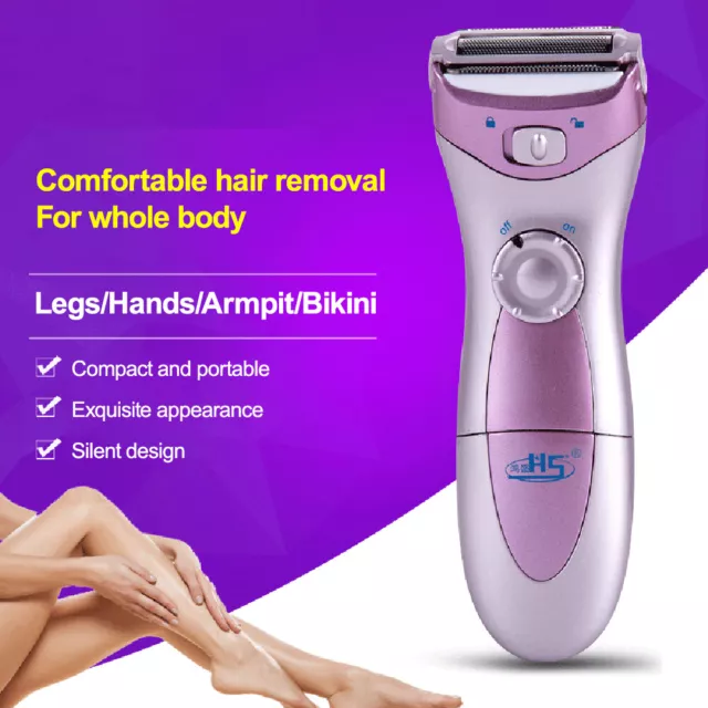 Women Electric Painless Shaver Rechargeable Lady Bikini Legs Hair Wet Dry Razor