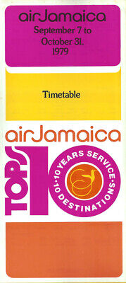 Air Jamaica system timetable 9/7/79 [1054]