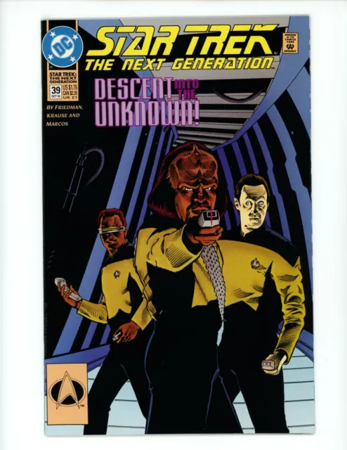 Star Trek The Next Generation #39 Comic Book 1992 VF+ Palmer DC Geordi LaForge