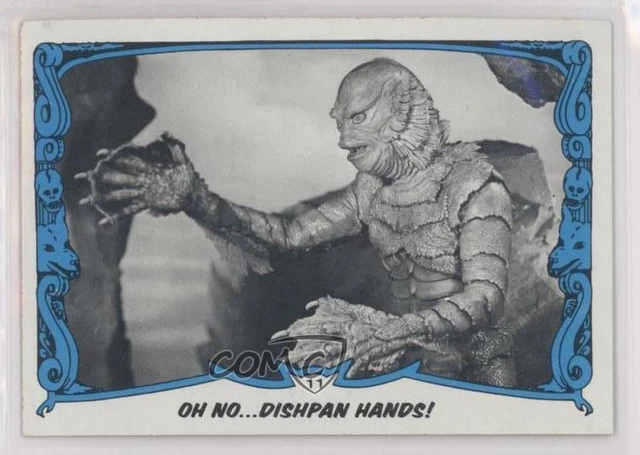 1980 Topps Creature Feature You'll Die Laughing Oh No Dishpan Hands! #11 0rq9