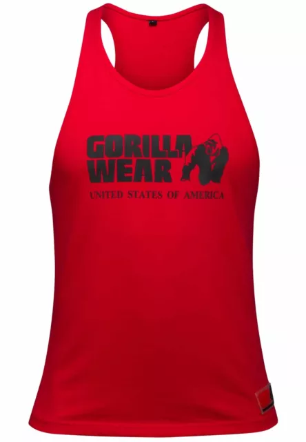 Gorilla Wear Classic Tank Top - rot - Herren Bodybuilding Fitness Tank Top
