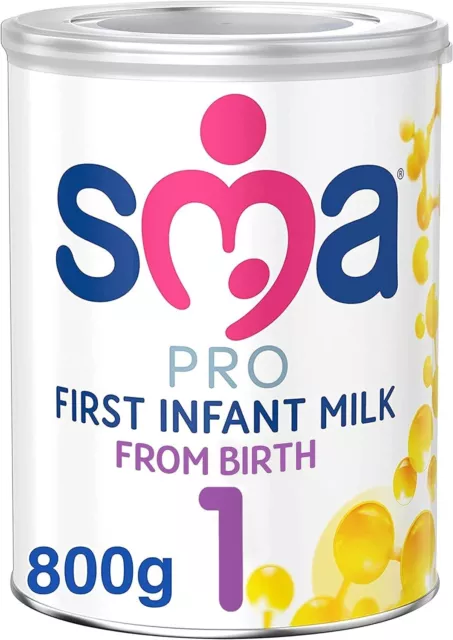 SMA PRO First Infant Baby Milk Powder Formula - from Birth | 800G (Pack of 1)