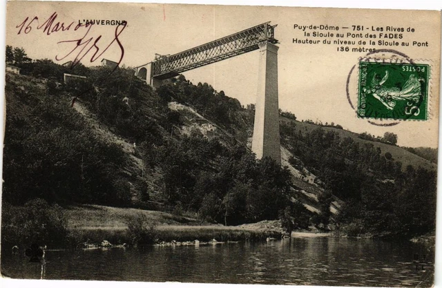 CPA PUY-de-DOME - Les Rives de la SIOULE au Pont des FADES - height (222039)