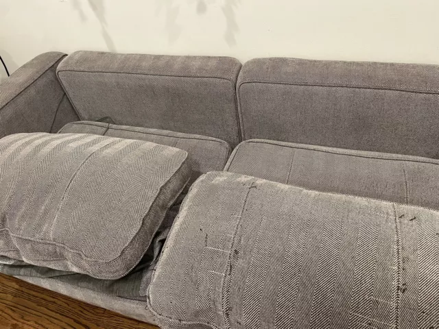 lovesac Standard sactional covers Herringbone Tweed Complete Couch