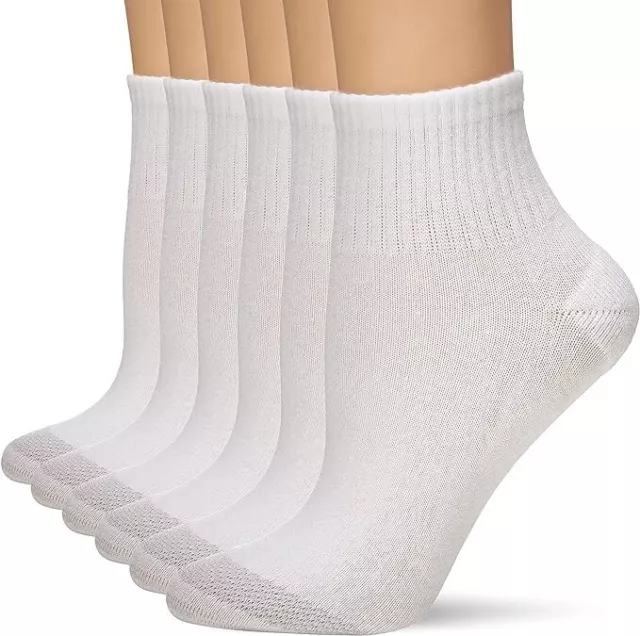Hanes women's Cool Comfort Toe Support Ankle Socks Pack Of 10 Size 8-12