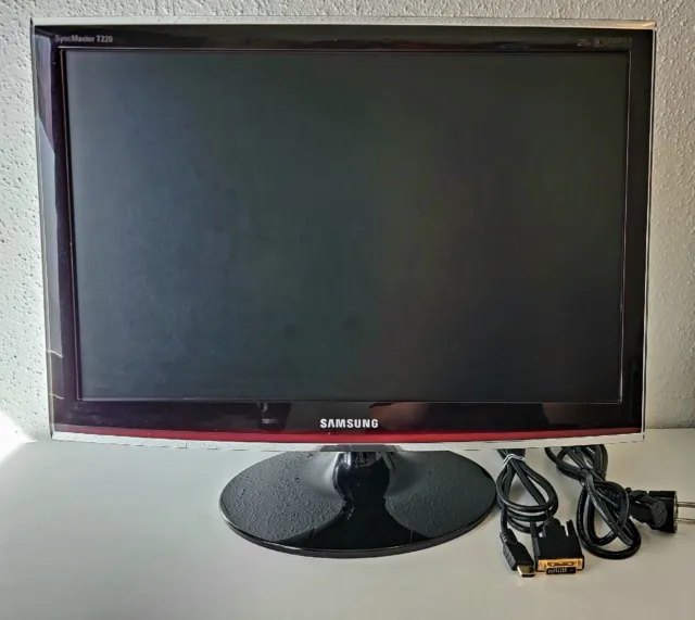 Samsung SyncMaster T220 56 cm (22 Zoll) 16:10 LCD Monitor - Schwarz