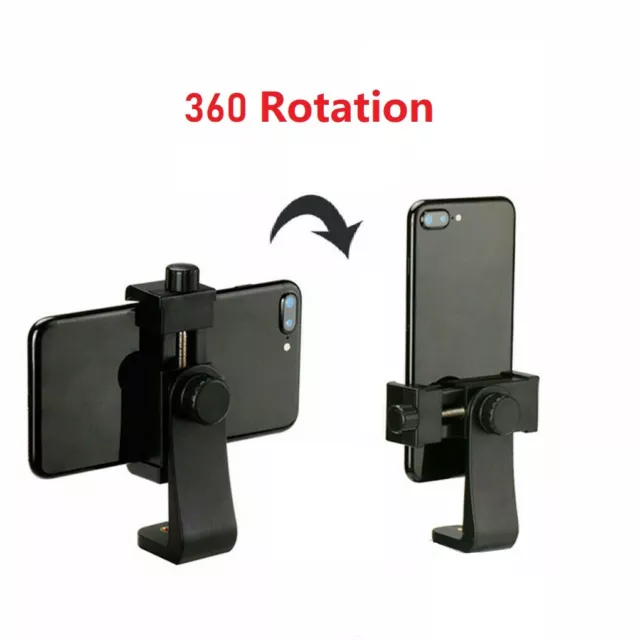 360° Mobile Phone Stand Clip Bracket Holder Tripod Mount Adapter for Phone