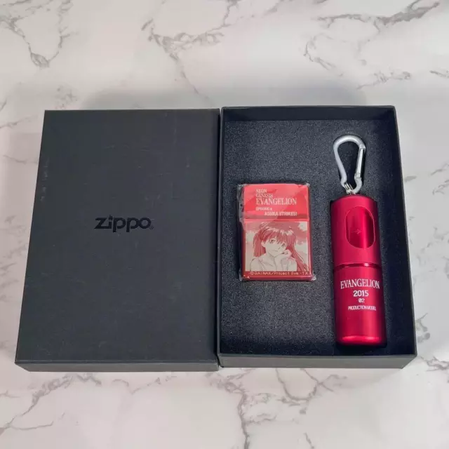 Zippo New and unused TV Neon Genesis Evangelion Lighter Asuka Portable Ashtray